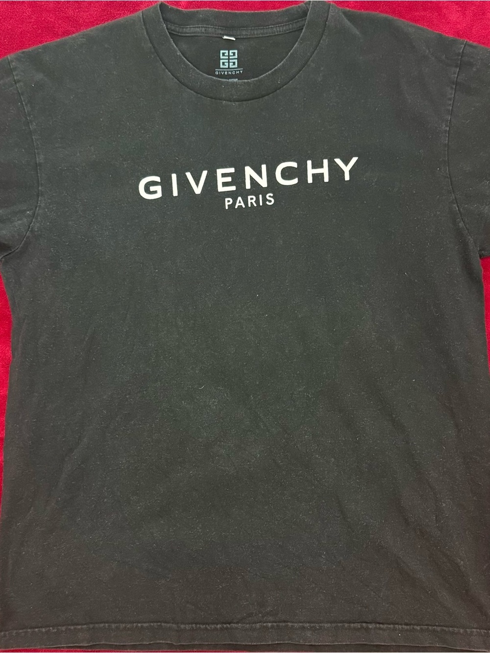 Givenchy Paris Men's Black Logo T-Shirt